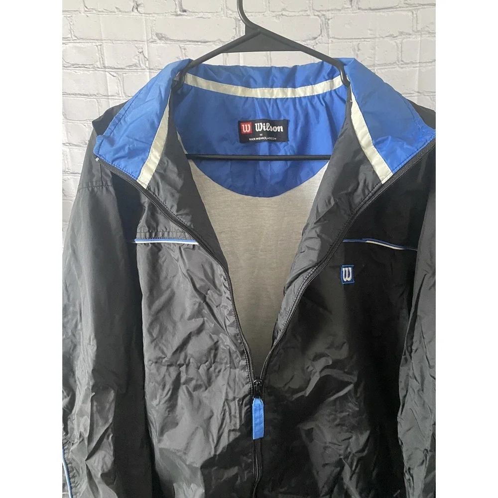 Wilsons Two Piece Track Suit Windbreaker Jacket & Pants Sz Medium